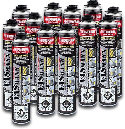 Termoizolatie VASmann - Spuma poliuretanica pulverizabila 12x890ml